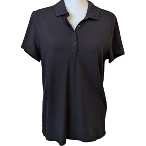 Croft & Barrow Women's Black Polo Shirt